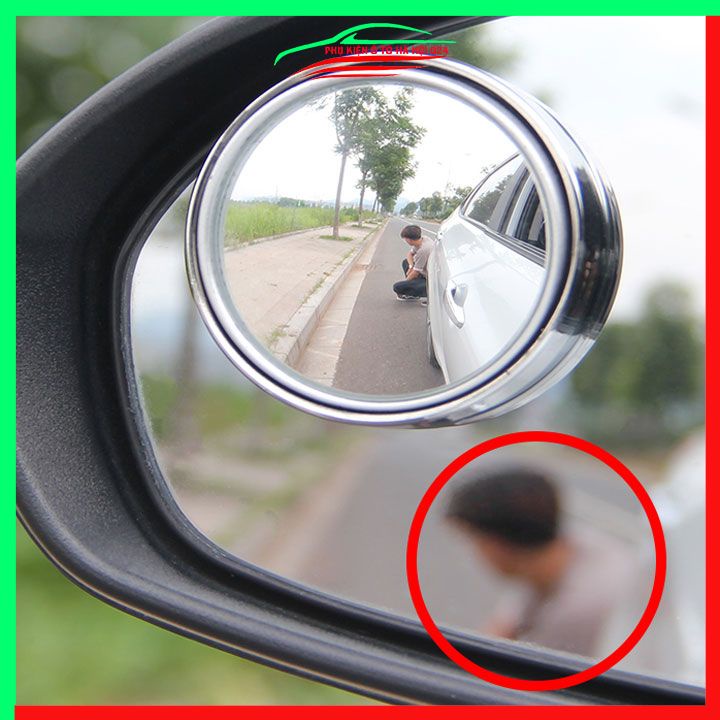 Gương chiếu hậu mini đường kính 55mm cho ô tô góc điều chỉnh 360 độ