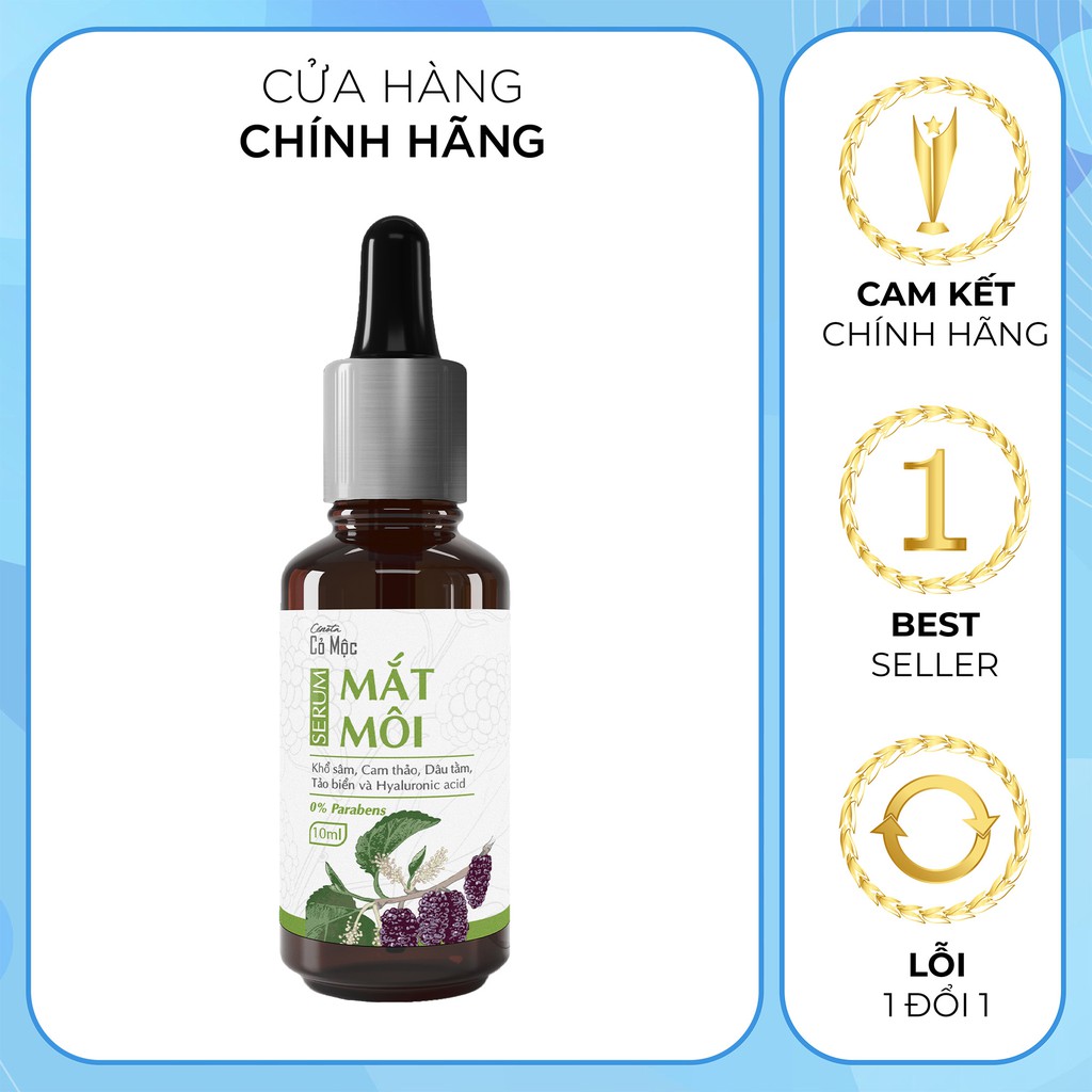 Serum mờ thâm mắt môi cỏ mộc Cenota 10ml
