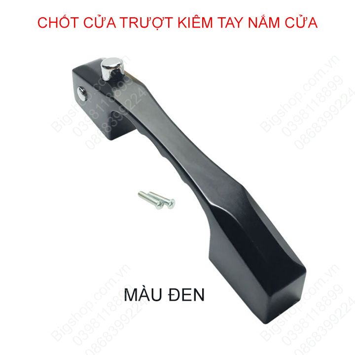 Chốt cửa an toàn kiêm tay nắm cho cửa trượt, cửa lùa, cửa sổ - cửa đi lắp cho cửa nhôm, cửa nhựa