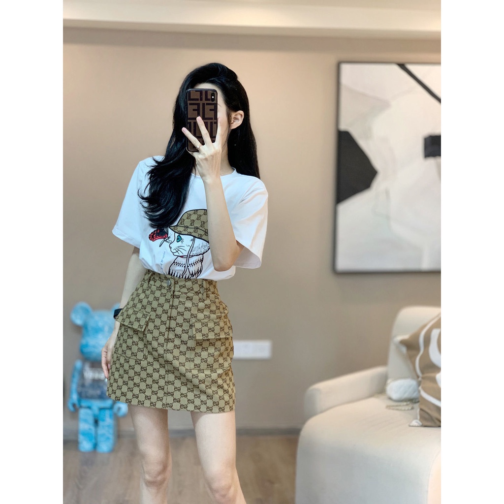 Bộ váy áo ngắn tay trẻ trung thoải mái năng động màu hè thời trang mới 2022