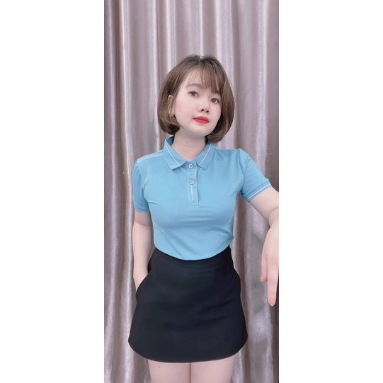 ÁO NỮ CỘC TAY TRƠN  POLO HÀNG LOẠI1 (Hàng Có Sẵn)