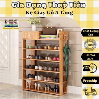 Tủ giày dép, Kệ để giày dép, kệ giày gỗ 5 tầng, tủ giày gỗ 5 tầng sang trọng
