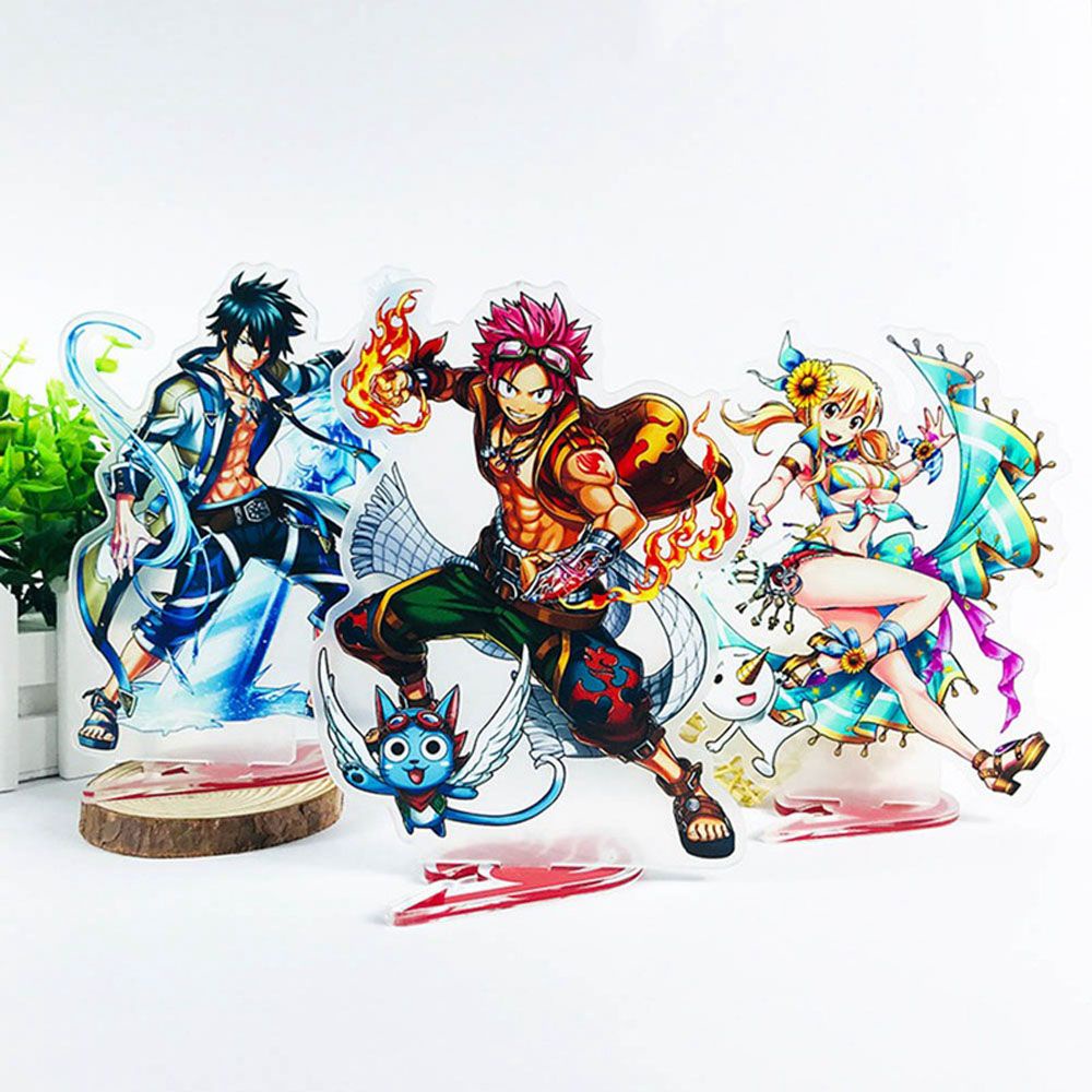 Mô Hình Nhân Vật Anime Fairy Tail Bằng Acrylic Đứng Để Bàn Trang Trí