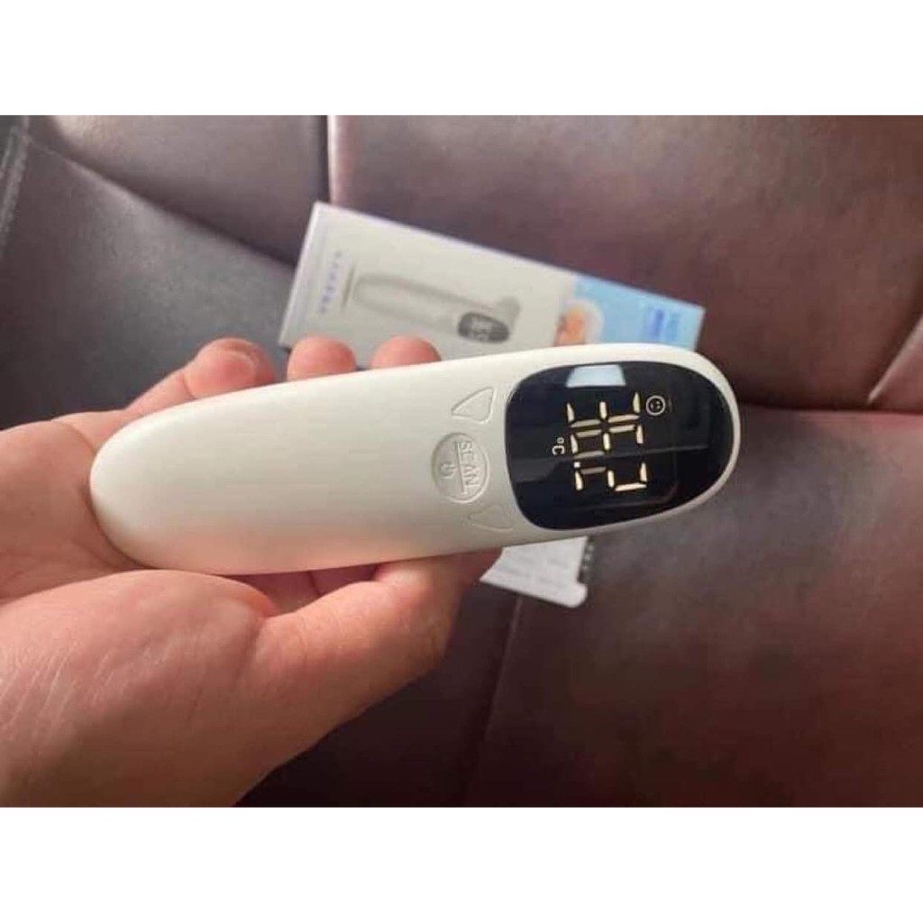 Nhiệt kế hồng ngoại, nhiệt kế điện tử đo sữa - nước - thân nhiệt không tiếp xúc cho bé Berrcom JXB-305