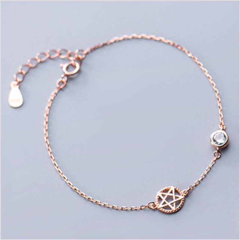 Vòng tay thời trang Hàn Quốc Vòng tay ngôi sao đơn giản Vòng tay kim cương của phụ nữ