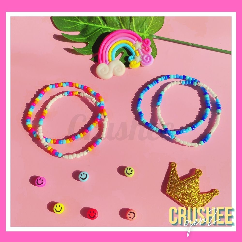 Vòng Tay Hạt Cườm Handmade Combo Rainbow in the sky