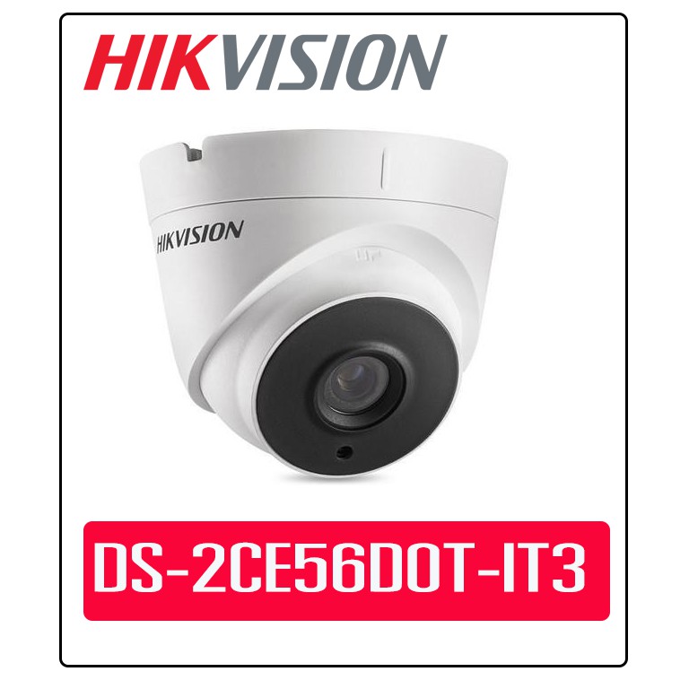 Camera HD-TVI Dome Hồng Ngoại 2.0 Megapixel HIKVISION DS-2CE56D0T-IT3