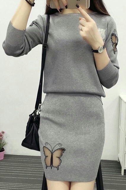 Sét váy len Quảng Châu - Hàng đẹp L1