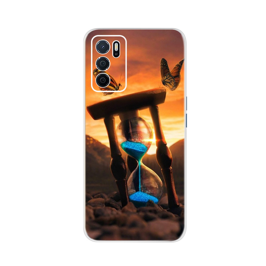 Ốp Điện Thoại TPU Dẻo Trong Suốt In Họa Tiết Độc Đáo Thời Trang Cho Oppo A16 A16s 4G Oppo A16K 2021