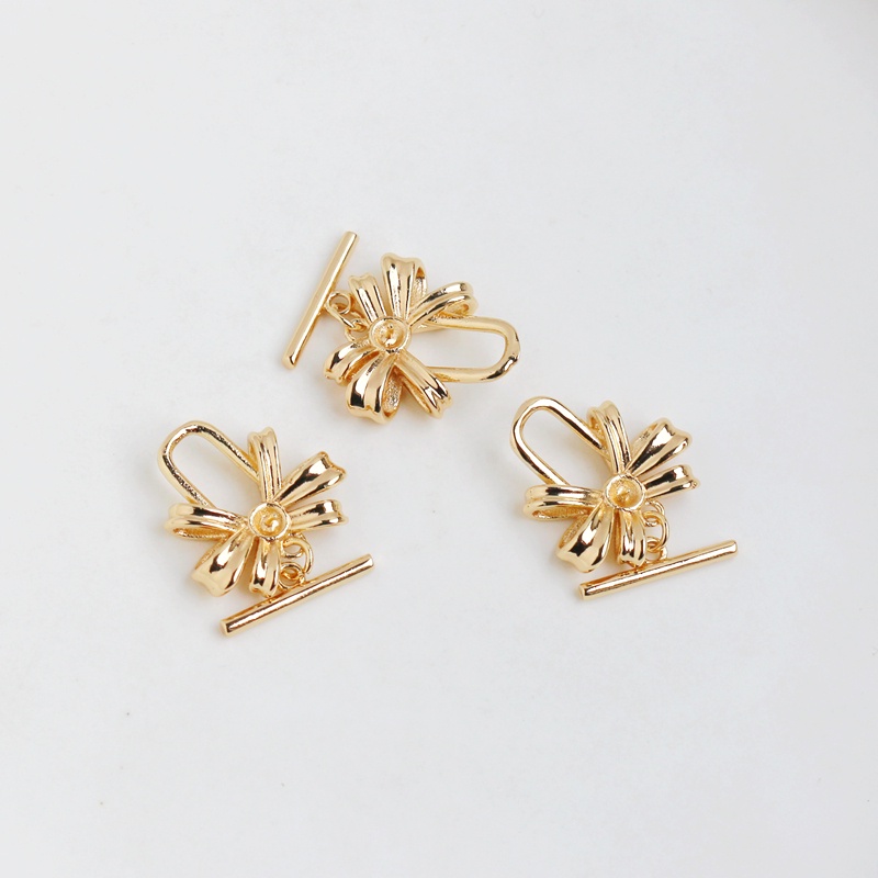 Khóa Cài Thắt Dây Chuyền Thủ Công Bằng Đồng 14k Màu Vàng diy