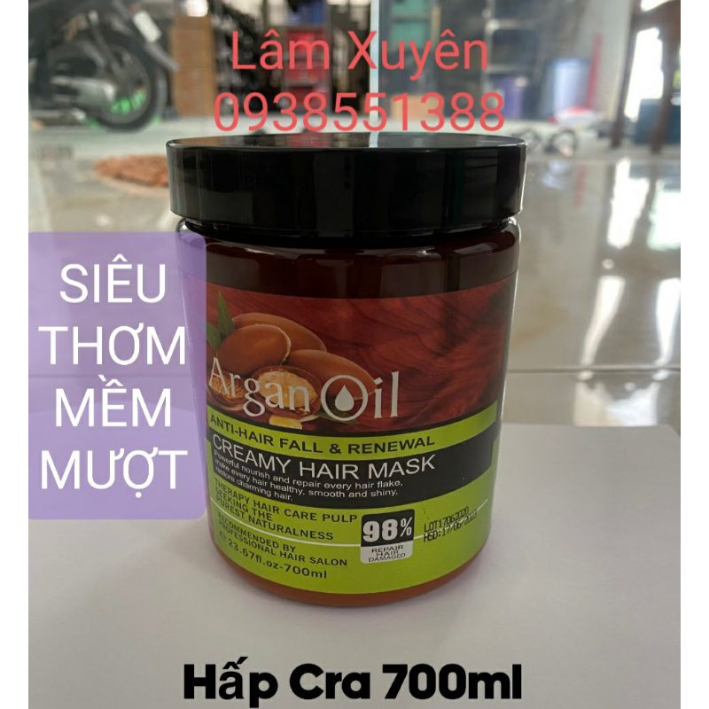 [Hàng Mới] Hấp dầu CRA Argan Oil Kem ủ collagen,siêu thơm mềm mượt phục hồi giữ màu chống rụng tóc 700 - 1000ml FREÊSHIP