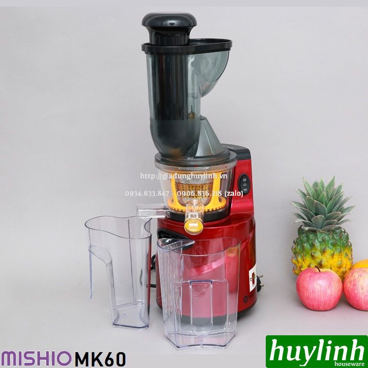 [Mã ELHAMS5 giảm 6% đơn 300K] Máy ép trái cây tốc độ chậm Mishio MK60