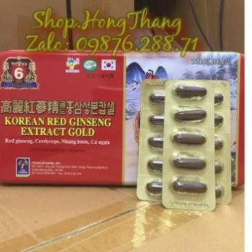 Viên bổ Korean red ginseng gold Giúp bồi bổ cơ thể, ăn ngủ ngon, cho người suy nhược cơ thể