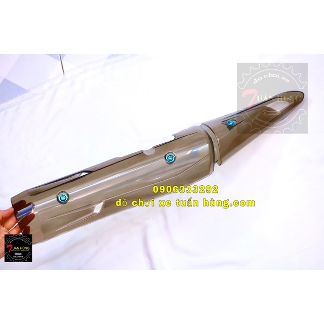 + ốc titan - che pô ex150 trong suốt - đồ chơi xe ex150