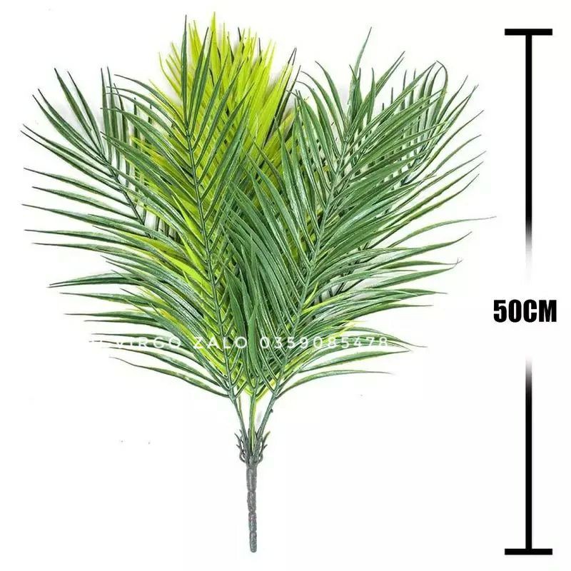 🌴 Cây Dừa Giả Trang Trí Cao 50cm 9 lá