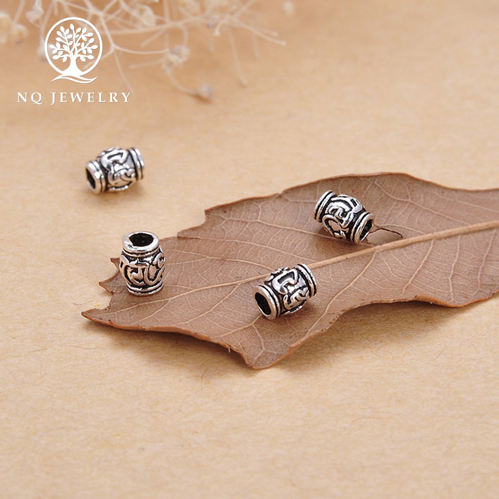 Charm chặn hạt lục tự đại minh chú - NQ Jewelry