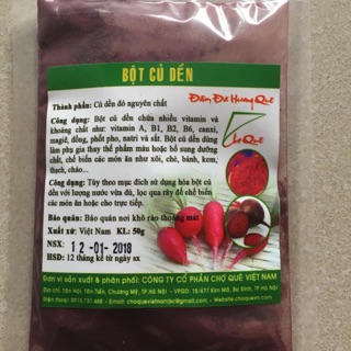 Bột củ dền tạo màu hồng 50g