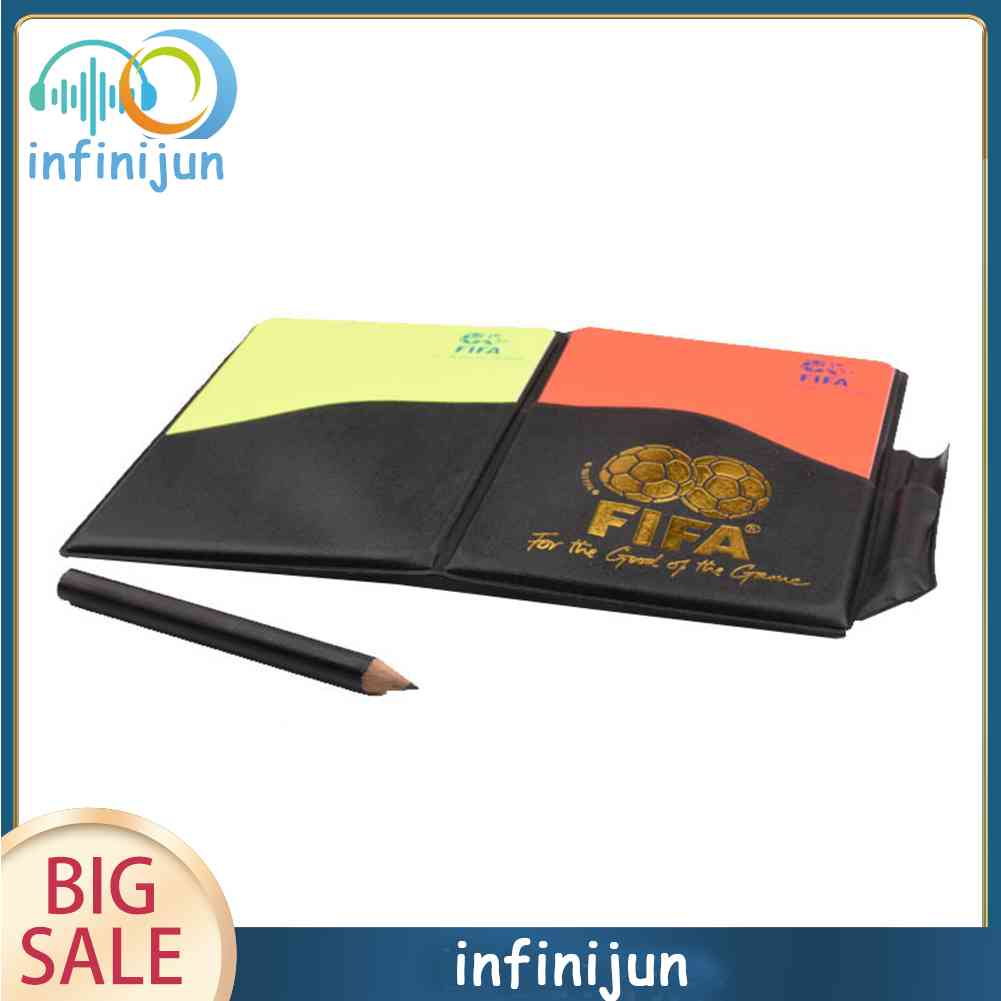 Bộ Thẻ Ghi Âm Trọng Tài Bóng Đá Màu Đỏ / Vàng