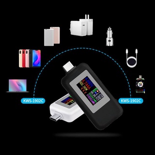 ✿ Usb KWS-1902C Type-C Đo Điện Áp Sạc Pin