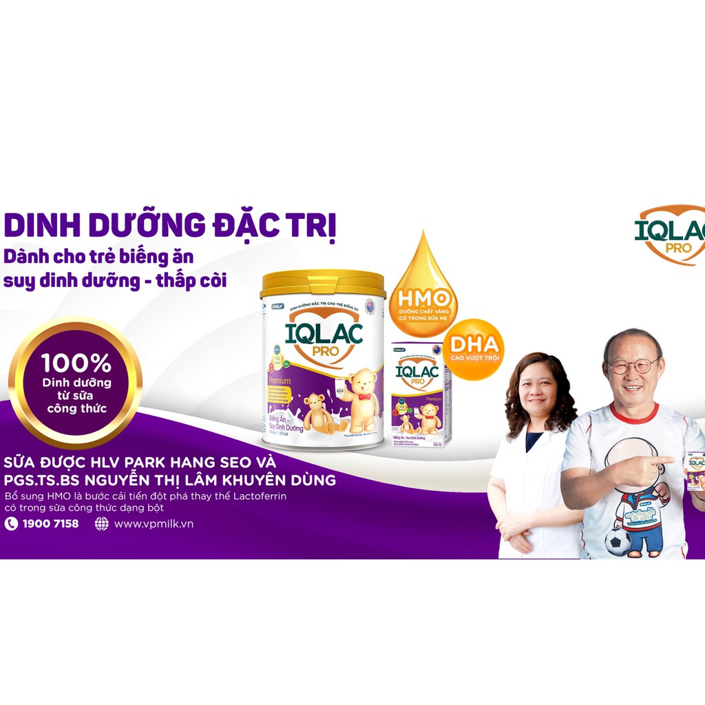 [Mã 267FMCGSALE giảm 8% đơn 500K] [Set 4 hộp 110ml] Sữa Pha Sẵn IQLac Pro Biếng Ăn, Suy Dinh Dưỡng Premium VPMilk 110ml