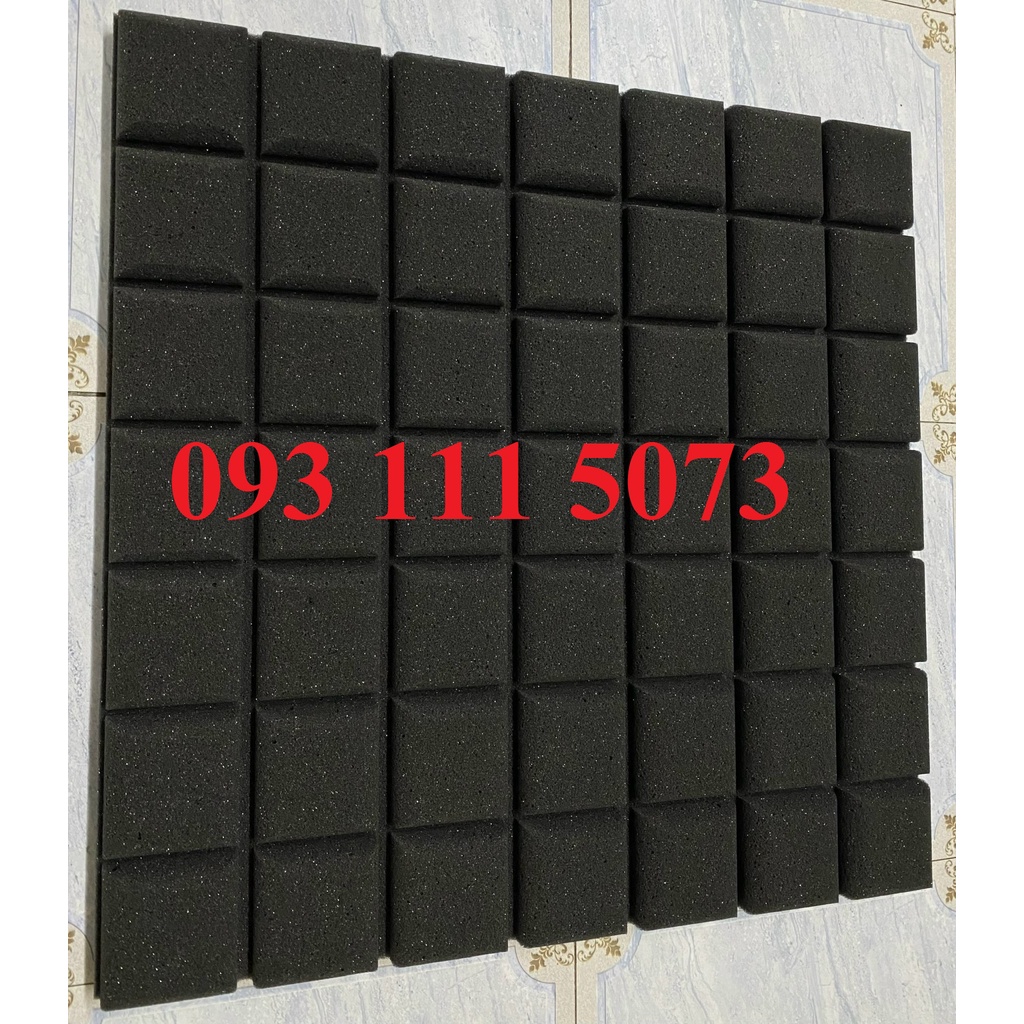MÚT TIÊU ÂM VUÔNG mini KT50CMX50CMX5CM cho phòng thu, phòng bay lắc...