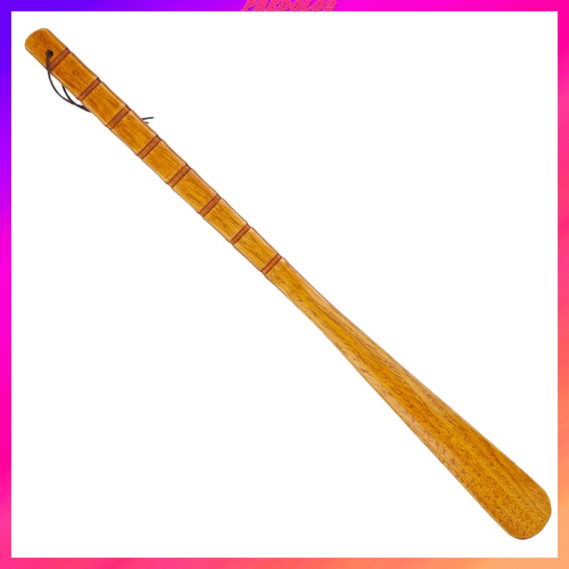 [Predolo2] Dụng Cụ Sửa Giày Cán Dài Bằng Gỗ Tự Nhiên Dài 55cm Màu Nâu