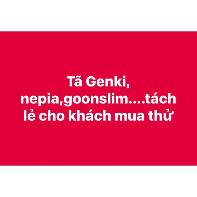 Tã quần/ dán Nepia, Genki-M5,L5- hàng bóc tách lẻ
