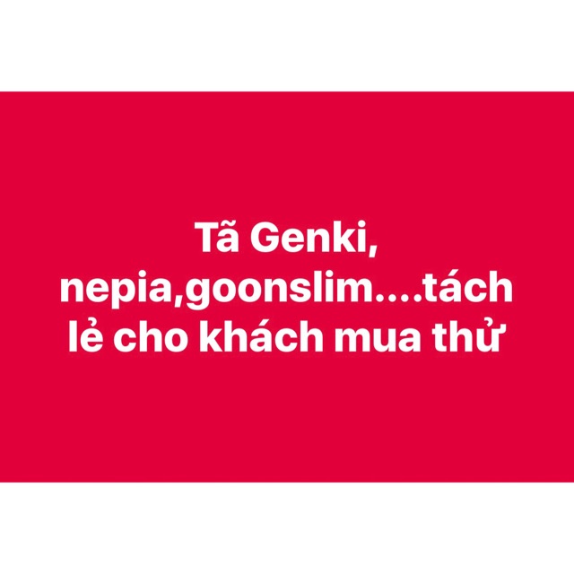 Tã quần/ dán Nepia, Genki-M5,L5- hàng bóc tách lẻ