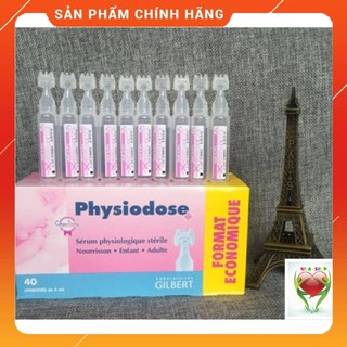 [DATE MỚI]  NƯỚC MUỐI SINH LÝ PHÁP HỒNG 40 ống physiodose