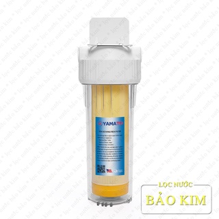 Bộ lọc nước đơn 10 inch chứa lõi resin, xử lý nước cứng, nước nhiễm đá vôi, làm mềm nước