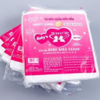 Miếng lót phân xu, lót sơ sinh cao cấp chống thấm 3 lớp Hiền Trang (gói 14 miếng)