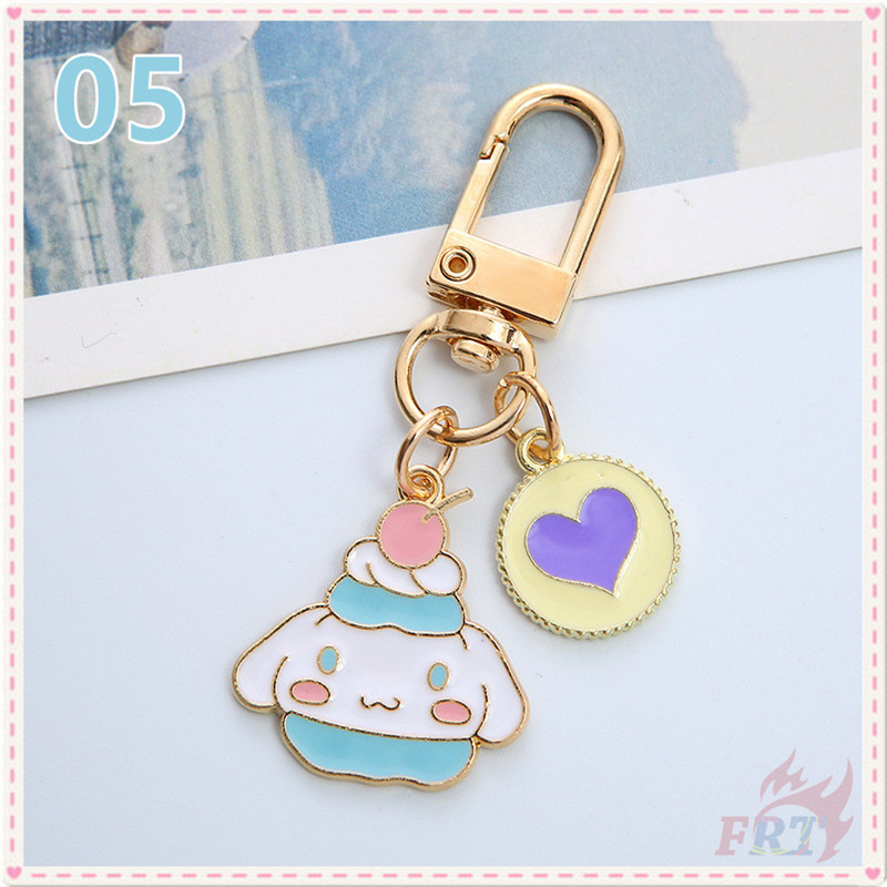 Móc chìa khoá trang trí hình nhân vật Melody/Kuromi/Pom Pom Purin/Cinnamoroll/Little Twin Stars