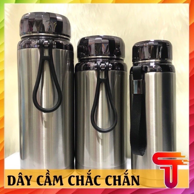Bình giữ thiệt 24h nóng lạnh dây cầm chắc chắn