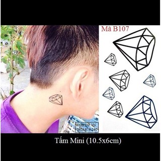 Hình xăm dán kim cương B107