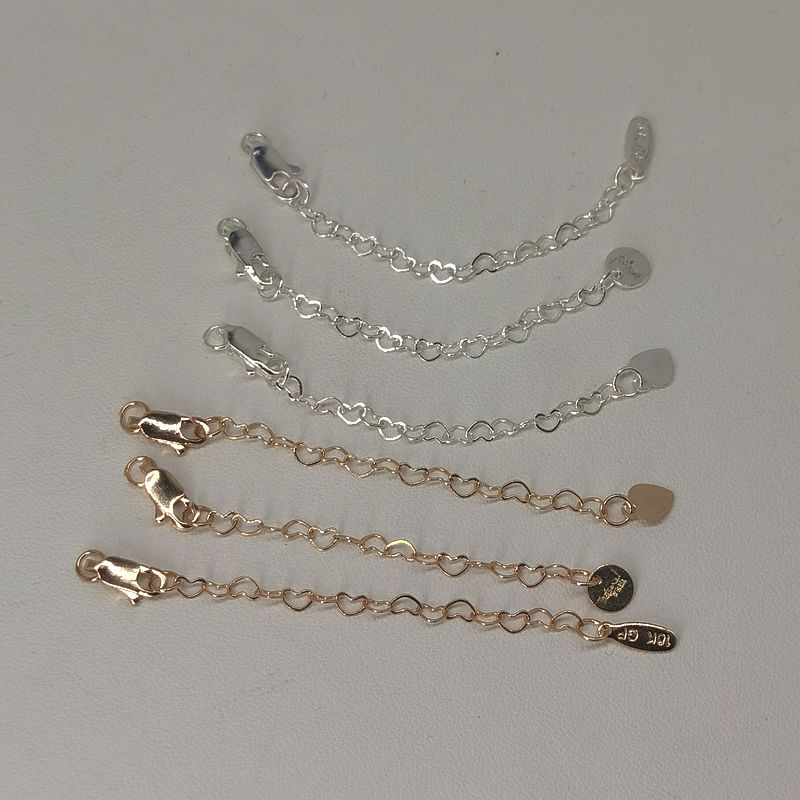 Dây Xích Nối Dài Màu Sắc Vàng Bạc Có Khóa Càng Cua Cho Làm Vòng Tay/Dây Chuyền diy