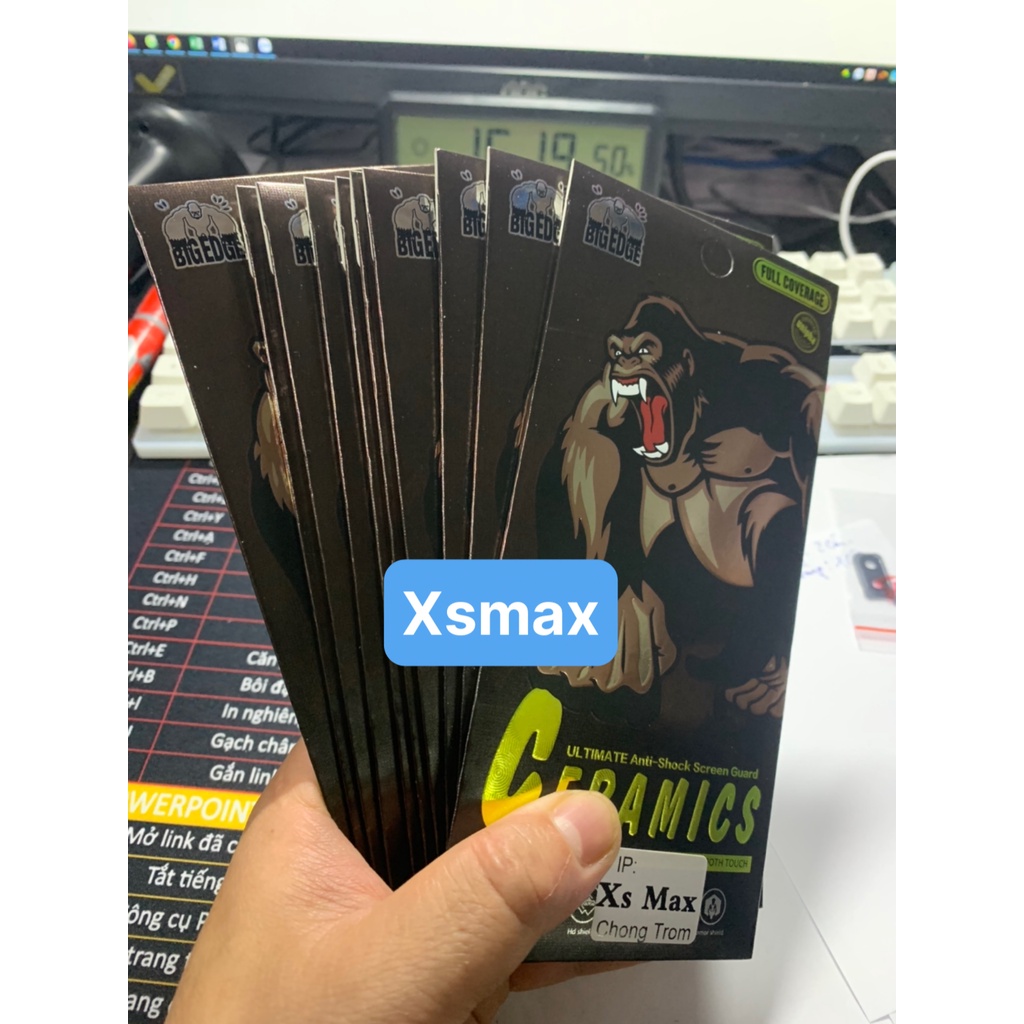 Kính cường lực chống nhìn trộm Iphone Xsmax hàng loại 1
