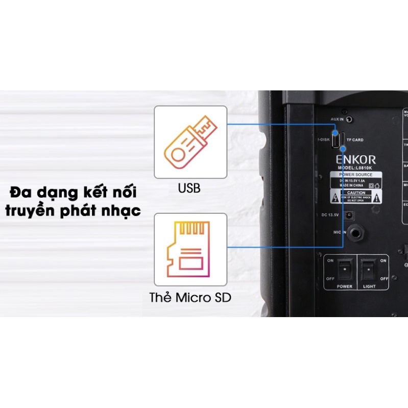 Loa Kéo Hát Karaoke Enkor L0810K đã qua sử dụng