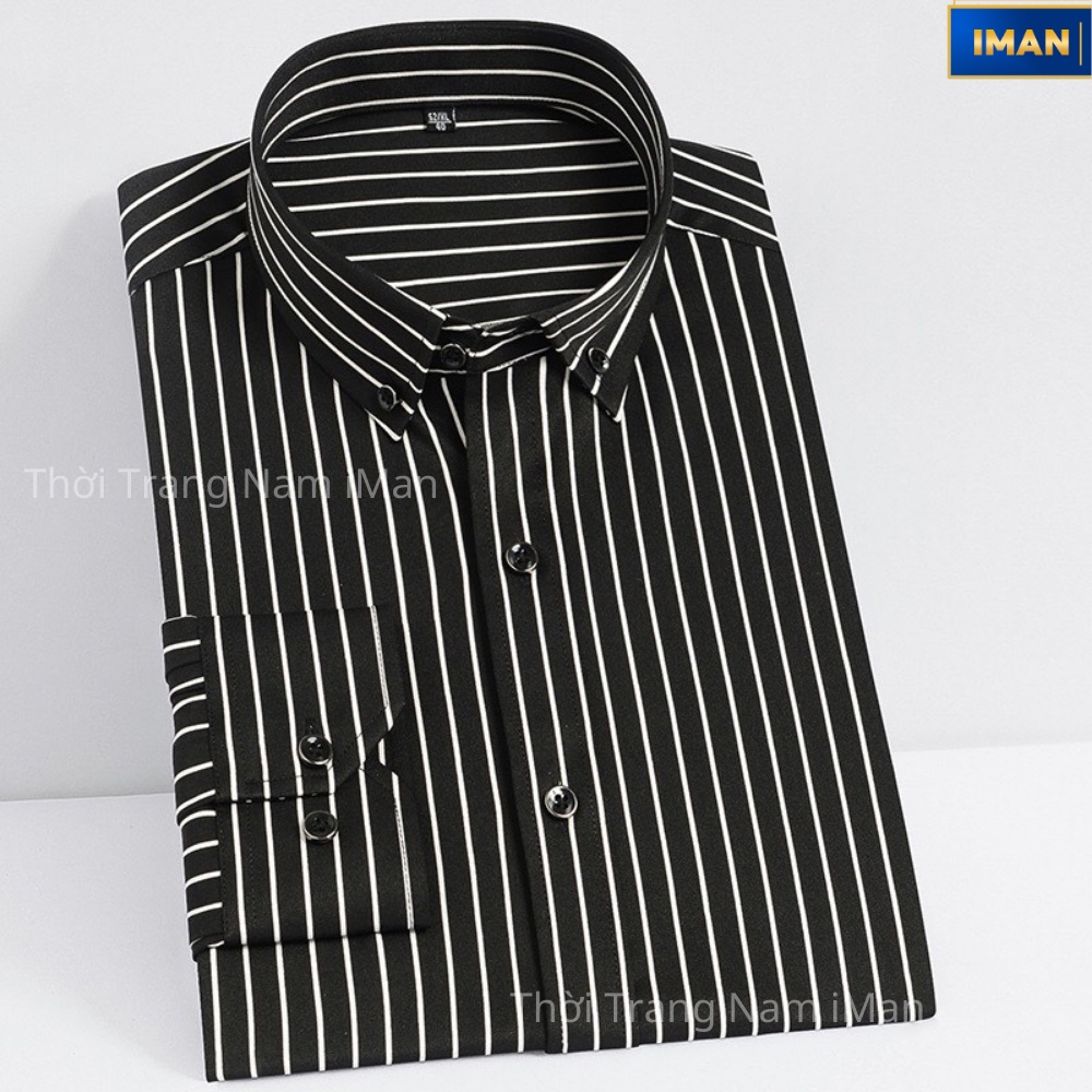 Áo Sơ Mi Nam Kẻ Sọc Dài Tay, Áo Sơ Mi Nam Công Sở Mền Mịn, Bền Đẹp, Thời Trang Cao Cấp