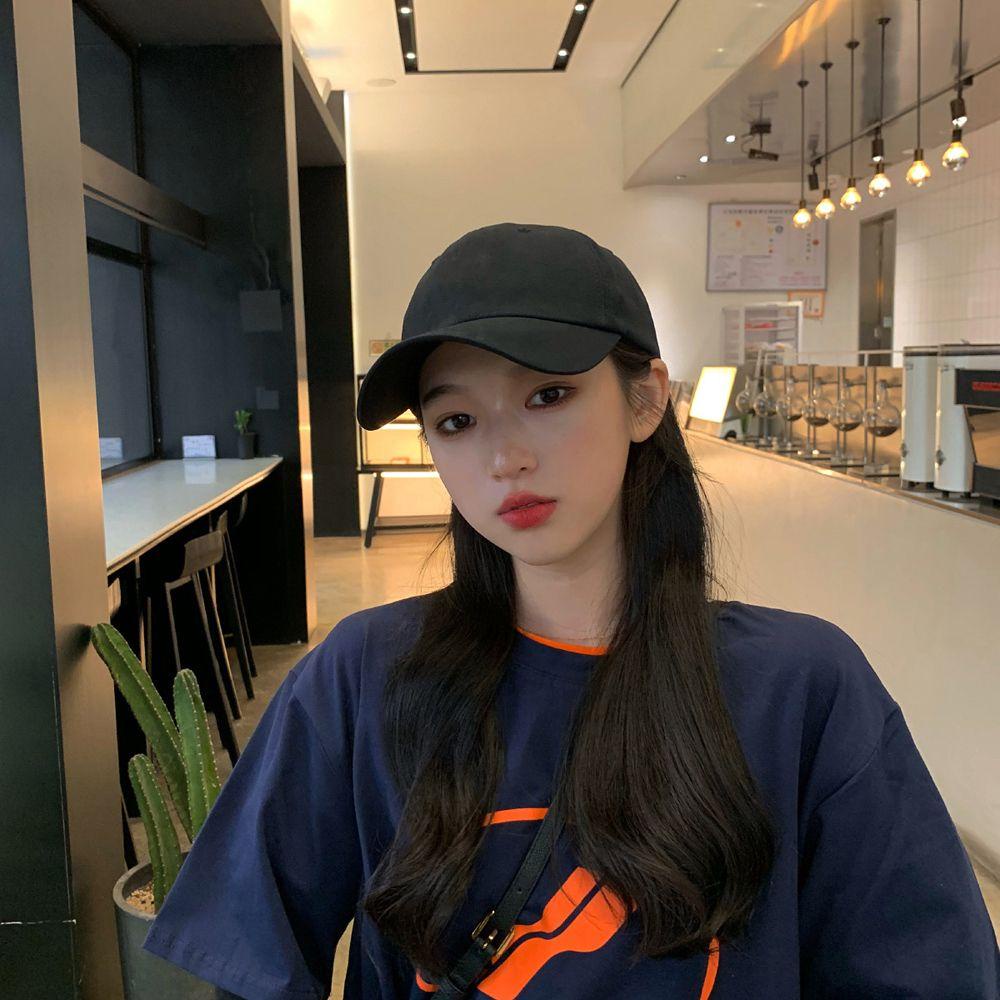 QQMALL Mũ Lưỡi Trai Chống Nắng Vành Cong Phong Cách Hip Hop Dễ Phối Đồ Thời Trang Cho Nữ