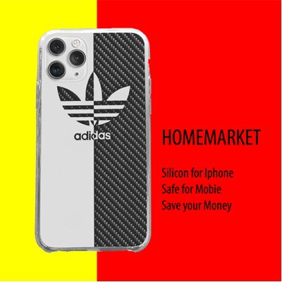 Ốp IP Adidas họa tiết đen trắng Homemarket Ốp IP chống sốc IPhone 5 6 7 8 Plus X Xmas 11 12 Pro Mini ADIPOD00396