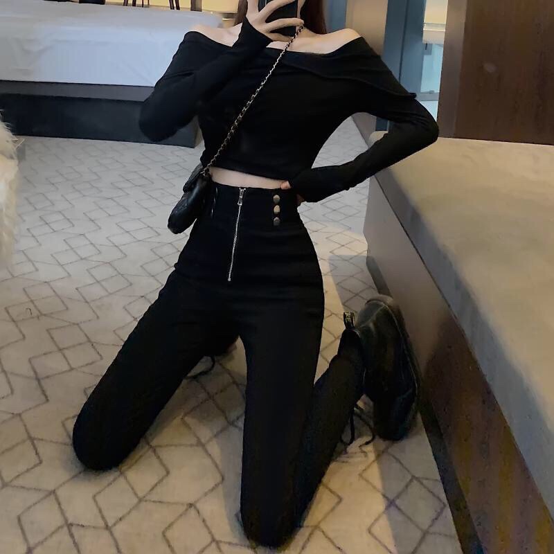 Quần Giả Bò Co Dãn Kéo Khoá { Sẵn Hàng } | BigBuy360 - bigbuy360.vn