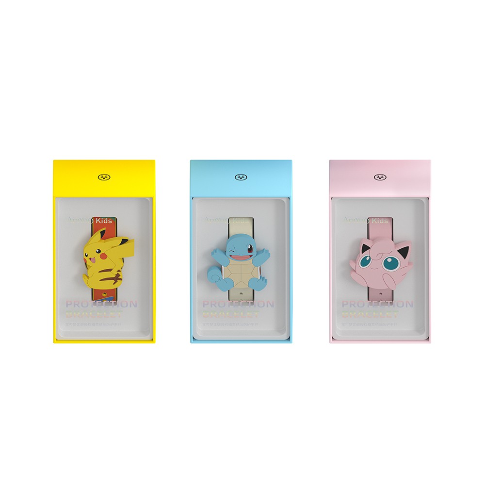 APIYOO Mosquito Repellent Bracelet Genuinely authorized by Pokémon Pikachu. Natural plant extract formula does not contain DEET. Personal protection against mosquitoes. Contains 4 protective fragrance tablets.