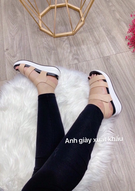 SD52 - Sandal xuồng quai ngang nhẹ êm hàng xuất ( ảnh thật, kèm video)