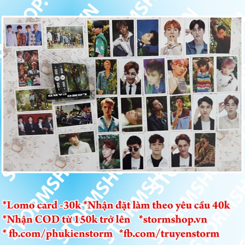 Lomo Card EXO combo 2 hộp -60k