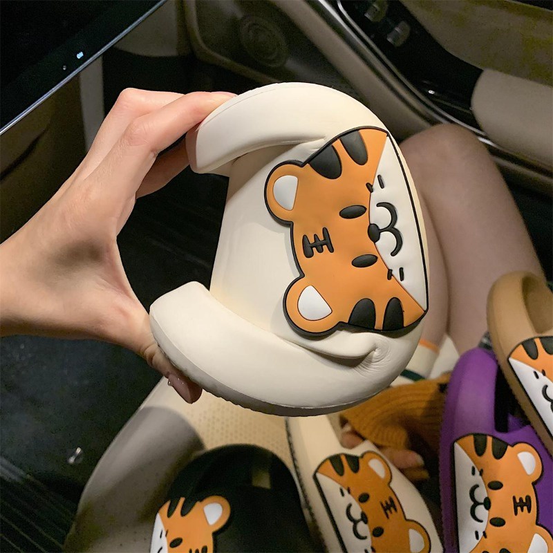 Dép Đi Trong Nhà Họa Tiết Chú Hổ Dễ Thương Cho Nam Và Nữ