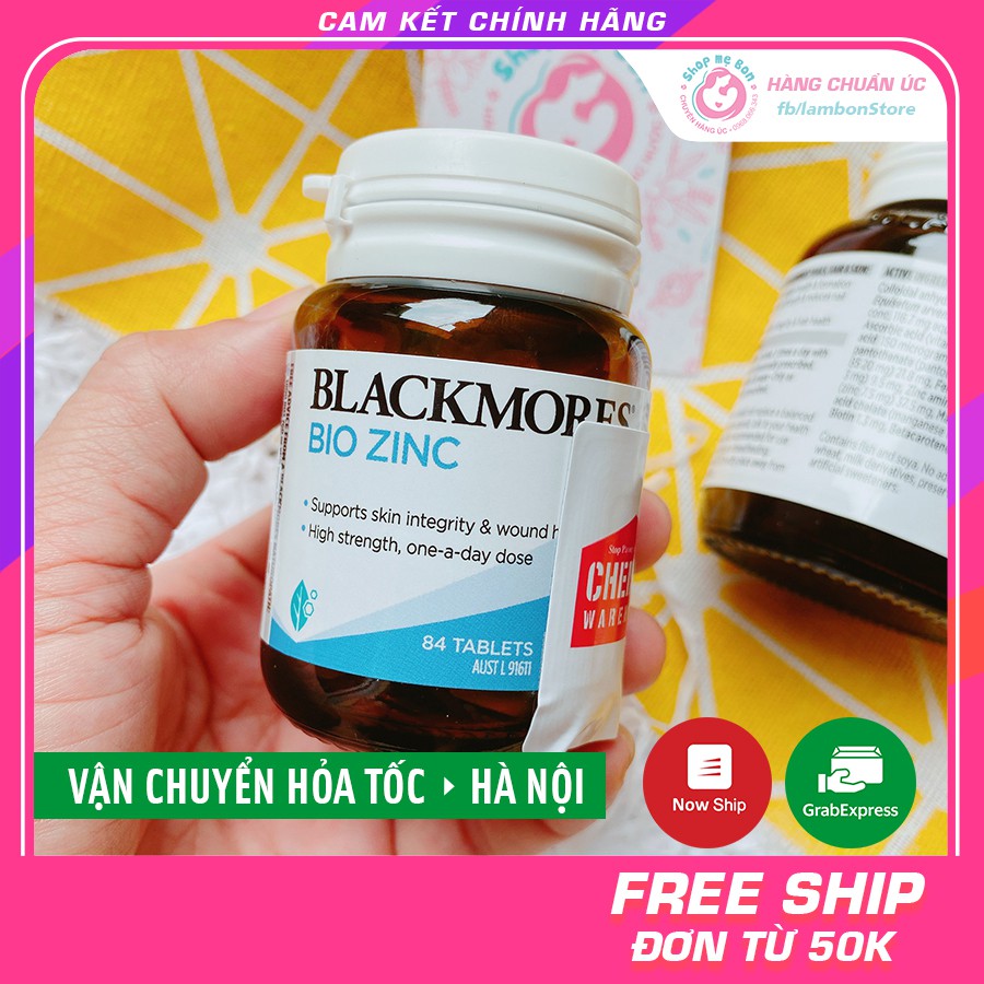 [TEM CHEMIST] Kẽm Blackmores Bio Zinc 84 viên Úc | Thế Giới Skin Care