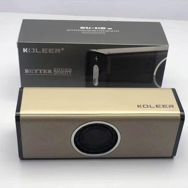 Loa bluetooth KOLEER SU-H5 bass căng đét - hỗ trợ thẻ nhớ/USB/AUX/FM (Màu ngẫu nhiên)
