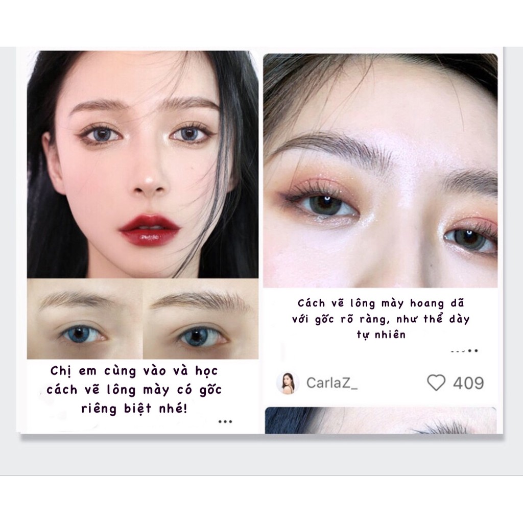 Gel định hình lông mày NOVO mascara lông mày kéo dài tự nhiên trong suốt