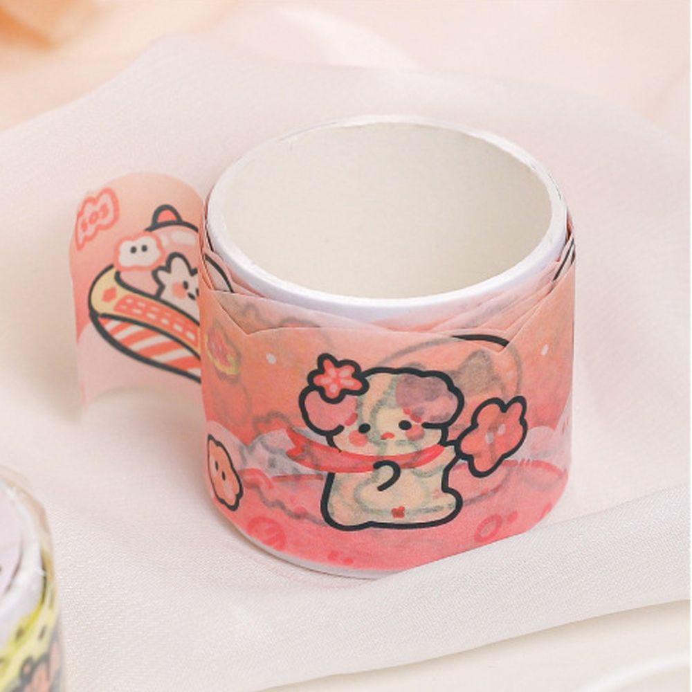 PEWANY Cuộn Băng Keo Họa Tiết Hoa Anh Đào Hồng Trang Trí Sổ Tay DIY