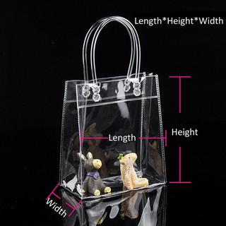 Túi xách tay bằng nhựa trong suốt dùng đựng quà cho nữ